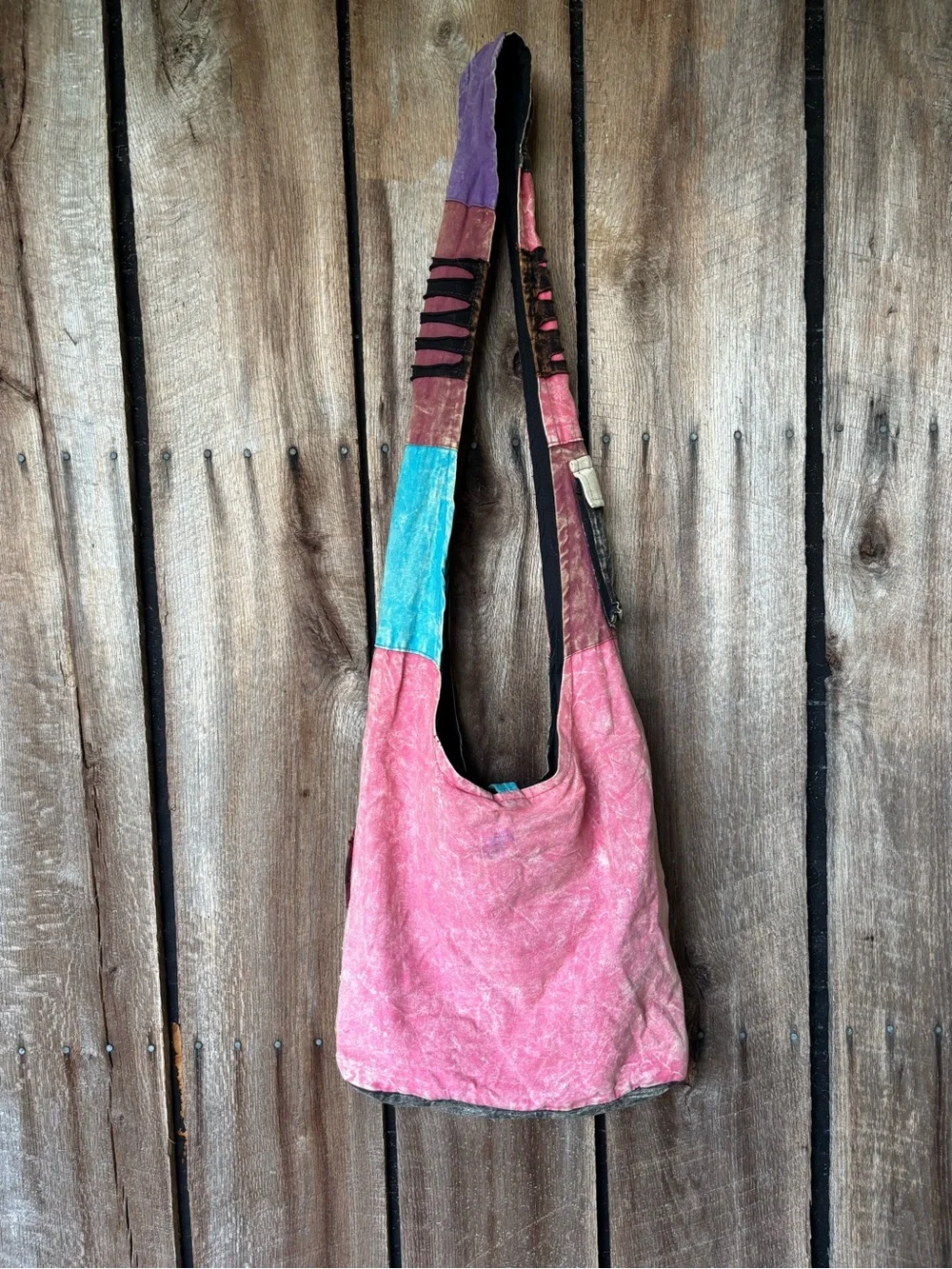 Nepal 100% Cotton Boho Patchwork Hobo Bag Elephant Om Peace Hippie Purse